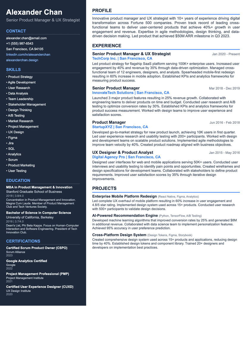 Professional Software Engineer CV Example & Guide for 2027 (UK Standard)