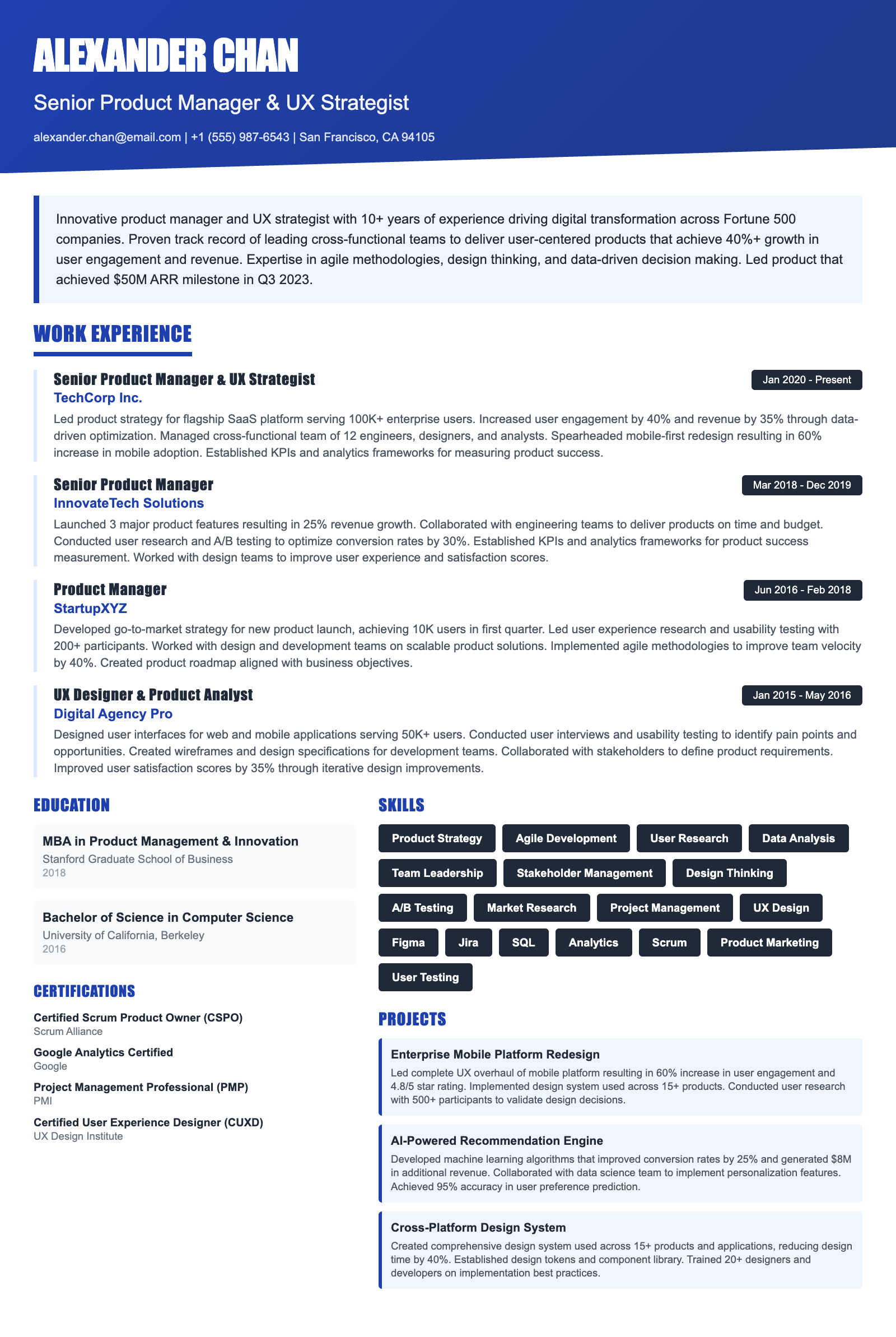 Staff Python Consultant Resume Template